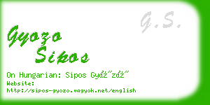 gyozo sipos business card